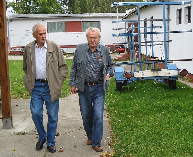S Eduardem Antochem ve staré loděnici