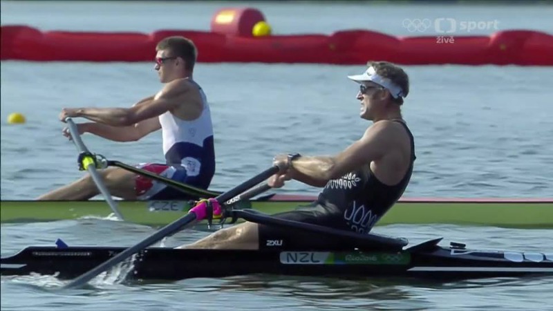 Souboj s Ondřejem Synkem v Riu (Reprofoto ČT sport)