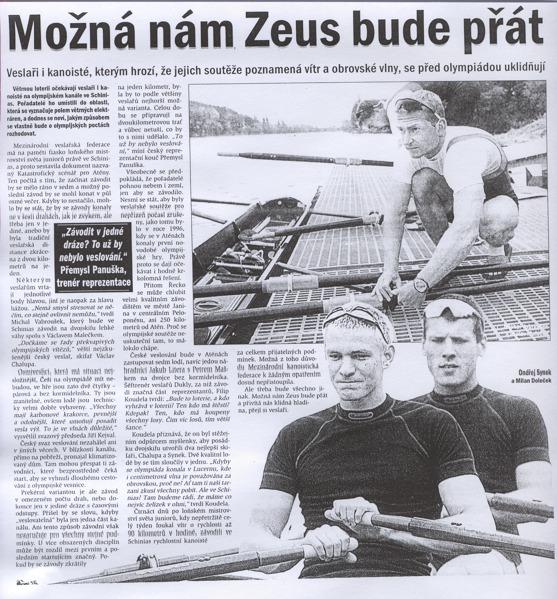 Možná nám Zeus ...