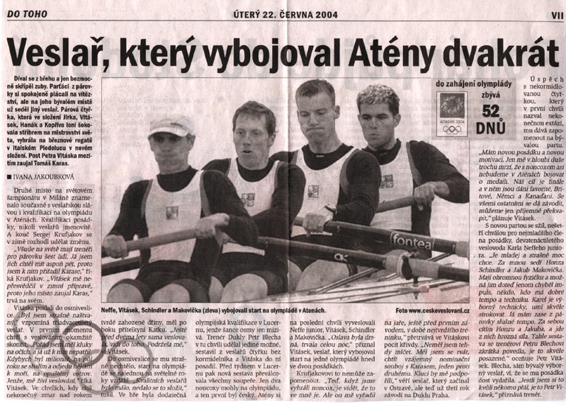 Veslař, který vybojoval...