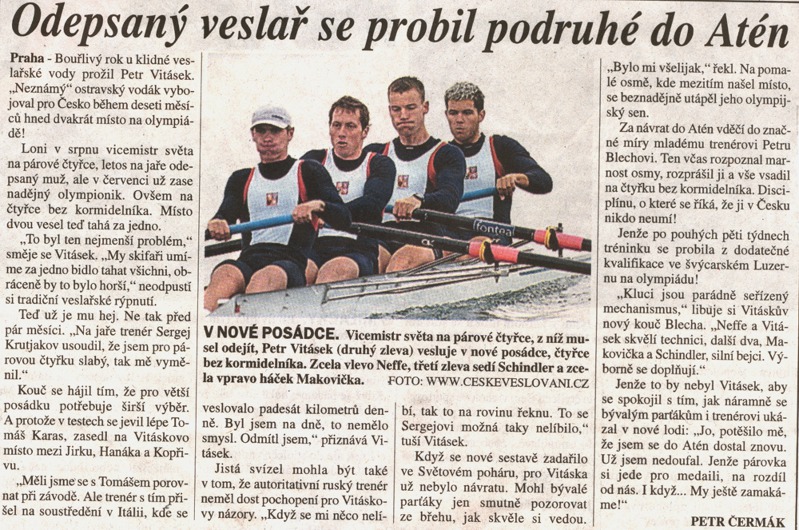 Odepsaný veslař......