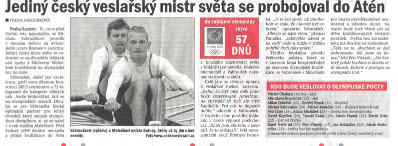 Jediný český mistr světa ......