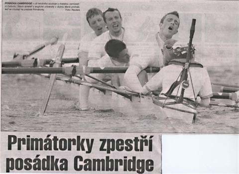Primátorky zpestří posádka Cambridge
